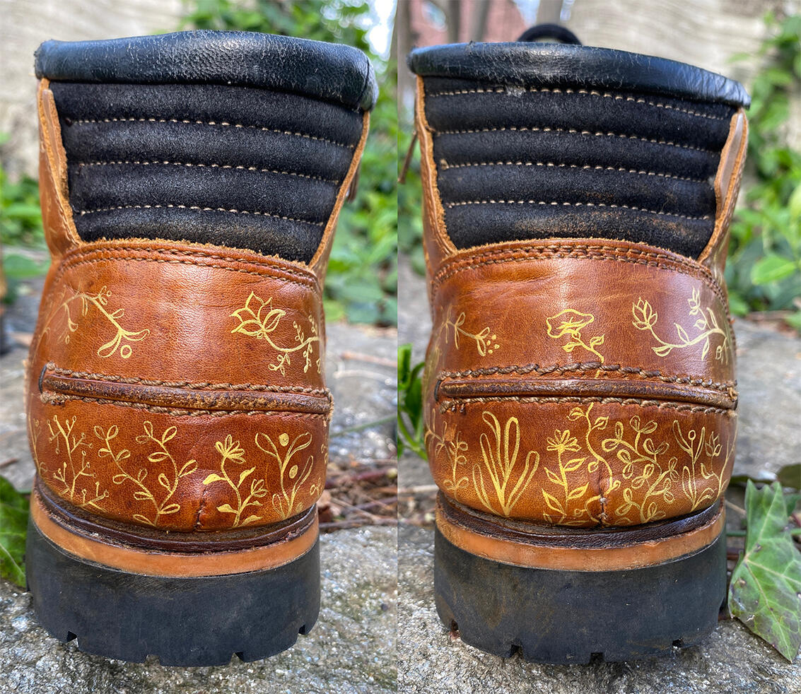 Vine Shoes Commission - Back View
